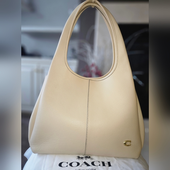EUC Coach Lana Ivory And Gold Leather Tote Bag - Picture 13 of 16